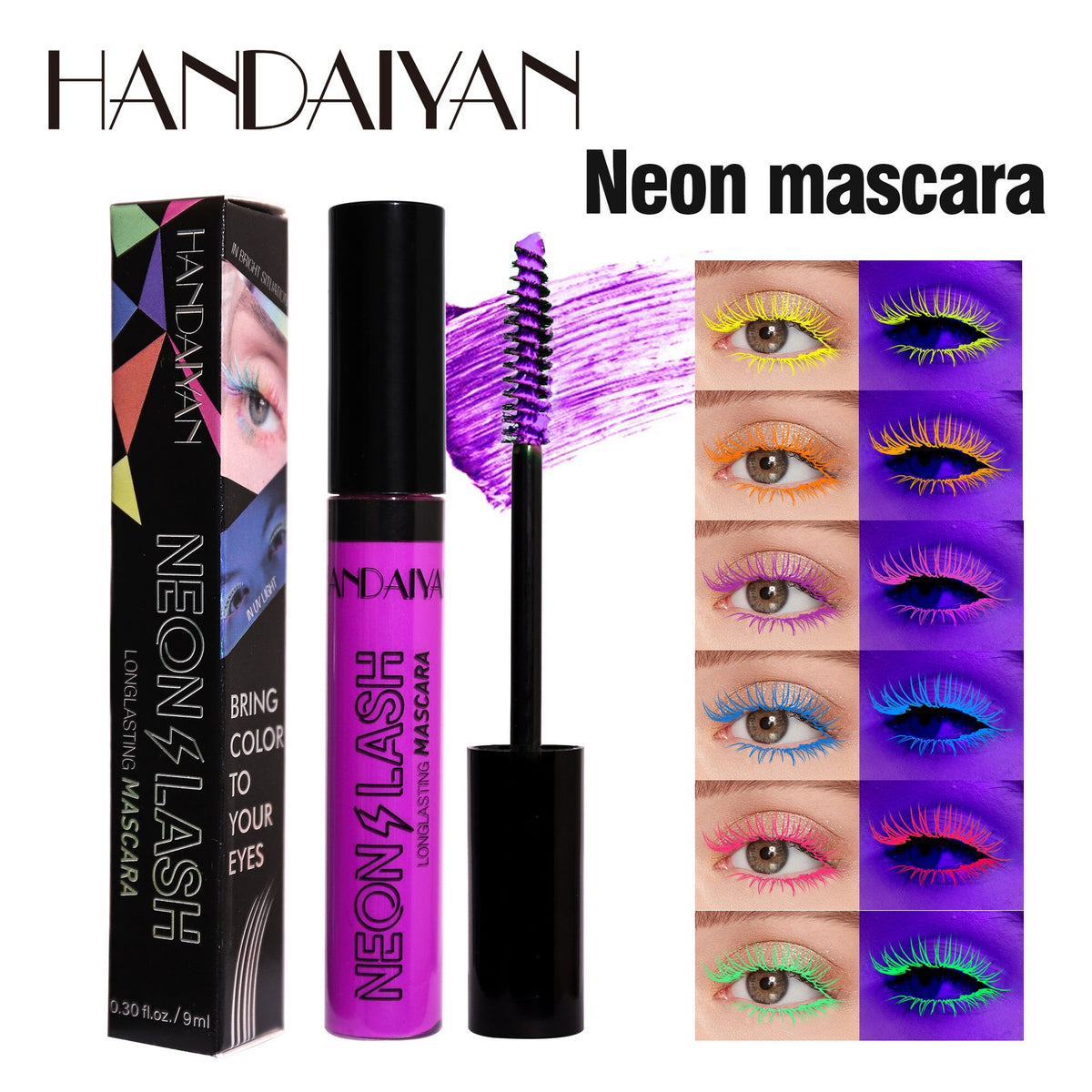 HANDAIYAN Neon Lash Long-Lasting Waterproof Mascara