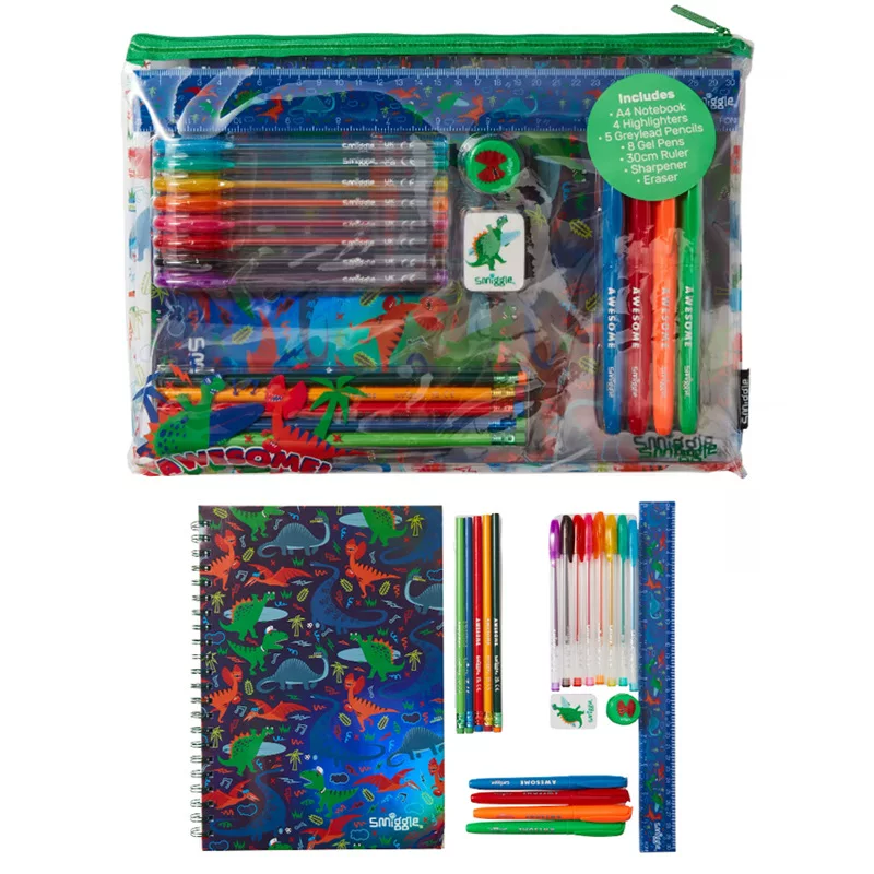 Smiggle Stationery Kit | A4 | Dinosaur