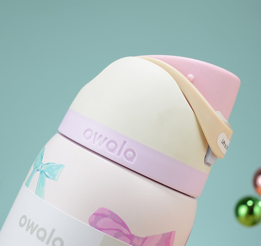 Owala Stainless Steel FreeSip Water Bottle Light Pink