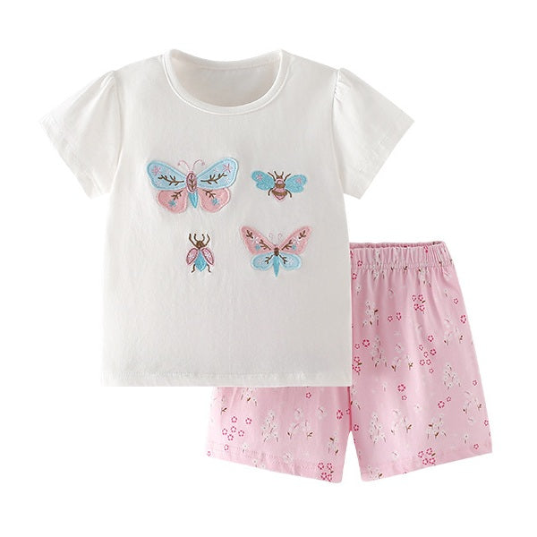 Girls’ Cotton Butterfly Outfit / 3–10Y