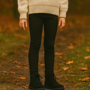 100% Cotton Stretch Leggings for Girls | 2–7Y