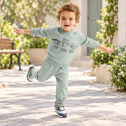 Kids’ Cotton Dinosaurs Outfit Set / 4–10Y