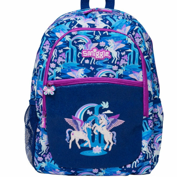 Smiggle Backpack Blue Unicorn | (G1-G3) | 42cm