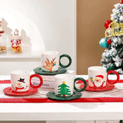 Christmas Mug With Saucer