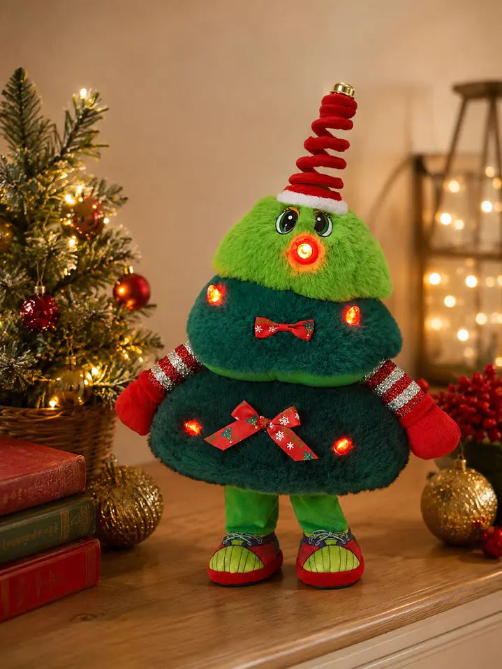 Electric Christmas Tree Plush With Light , Movement And Music | 3+
