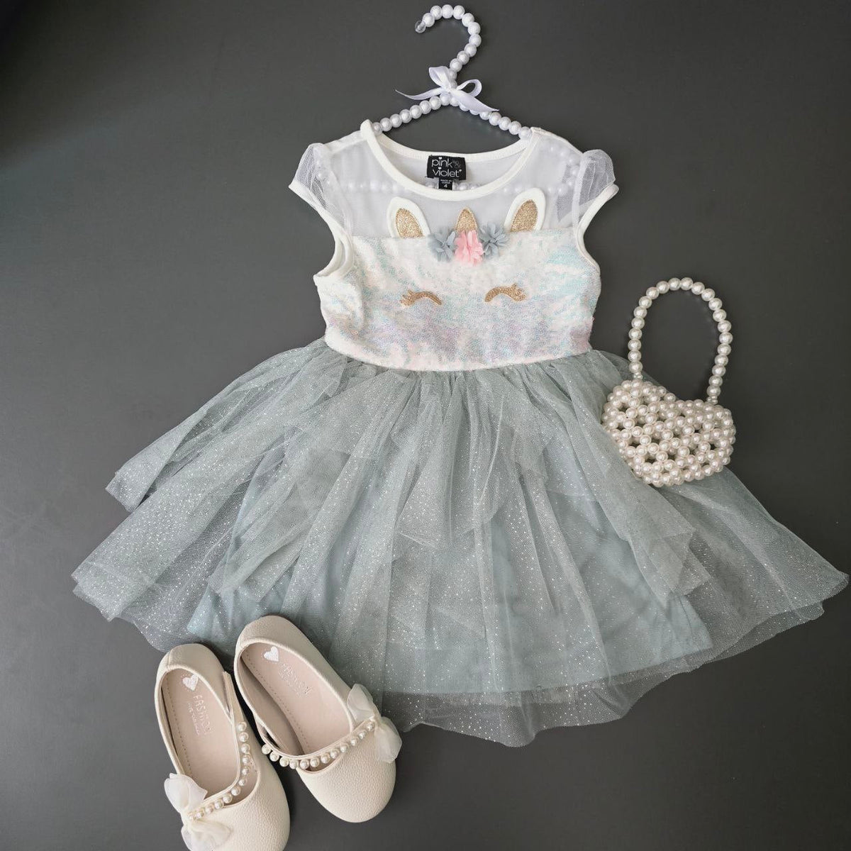 Girls’ Unicorn-Print Dress | 4–7Y