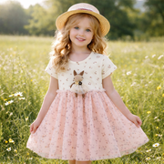 Girls’ Rabbit-Print Summer Dress 3–12Y
