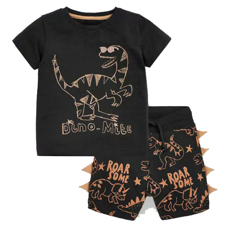 Boys’ Cotton Dinosaur Summer Set / 6–7Y