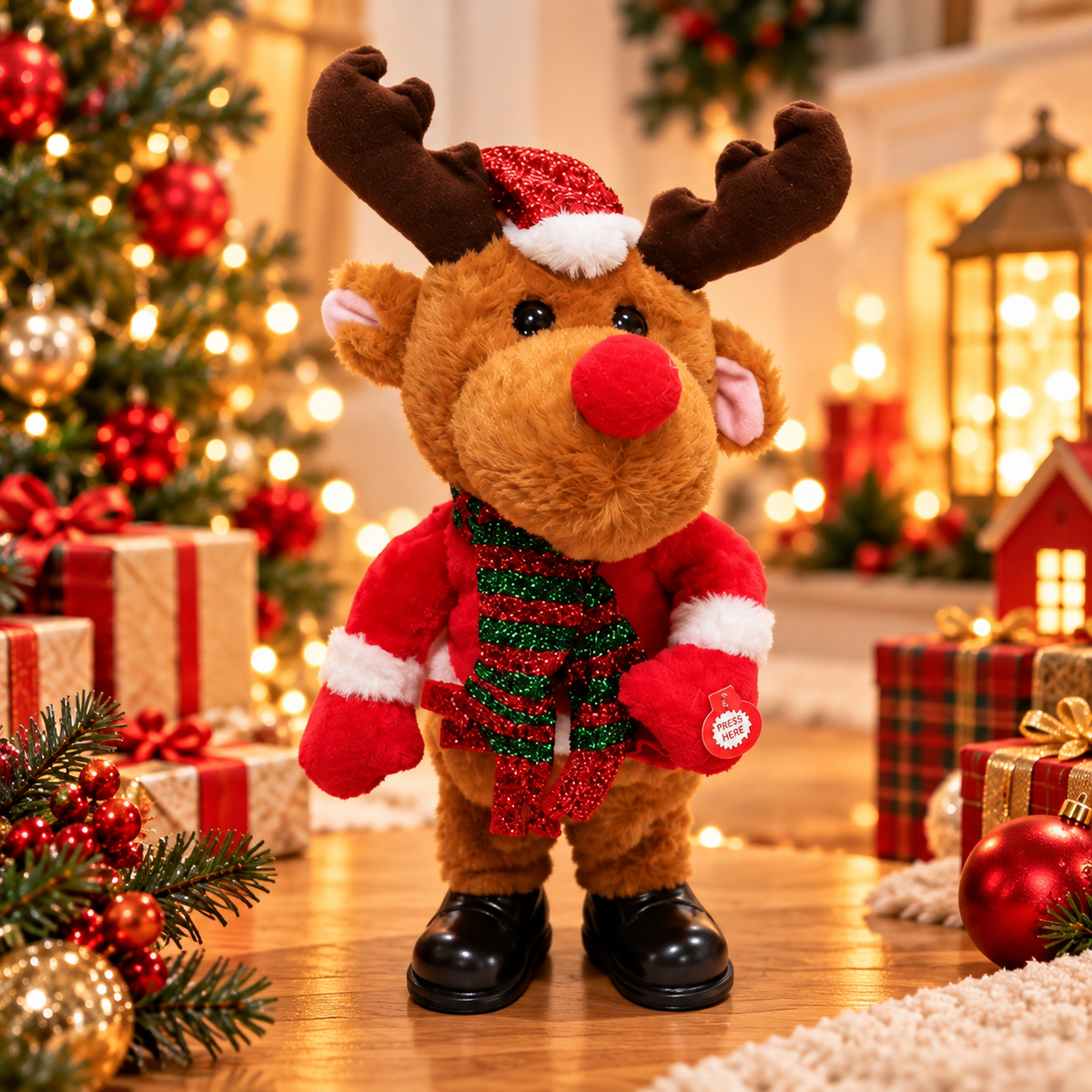 Dancing & Singing Christmas Reindeer Plush | 3+