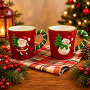 Christmas Ceramic Mugs Set