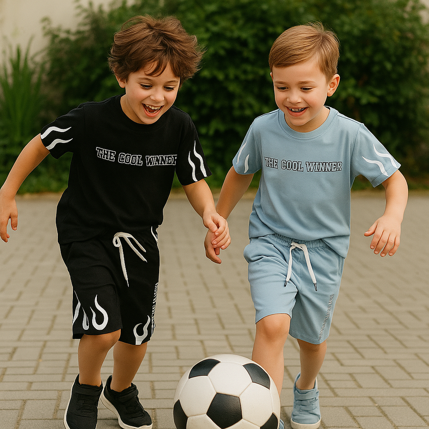 Boys’ Cool Winner Cotton Summer Set / 5–12Y
