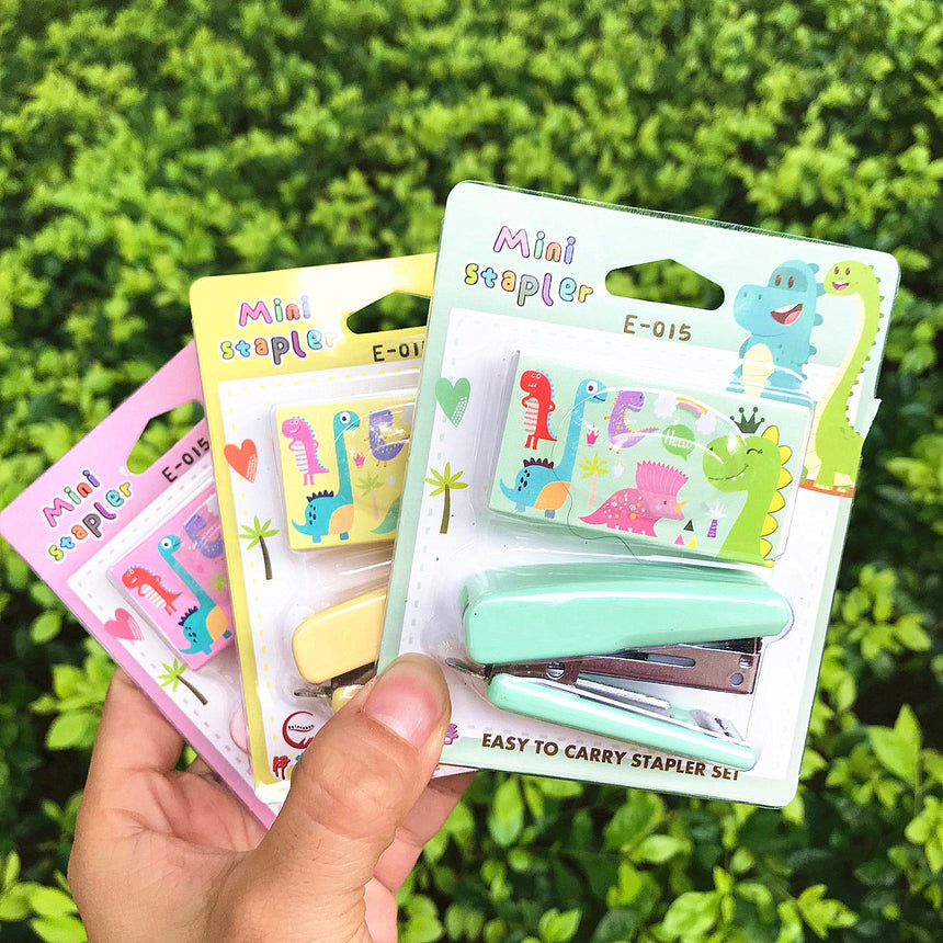 Mini Stapler For Kids Fruits/Dinosaurs Design