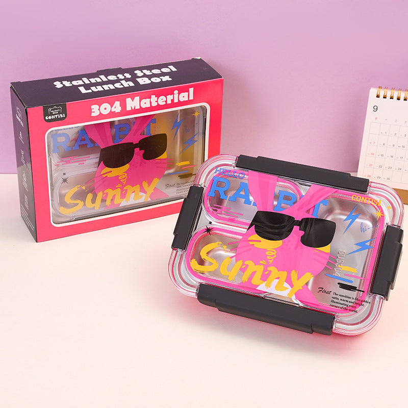 Stainless Steel Cartoon Design Lunch Box