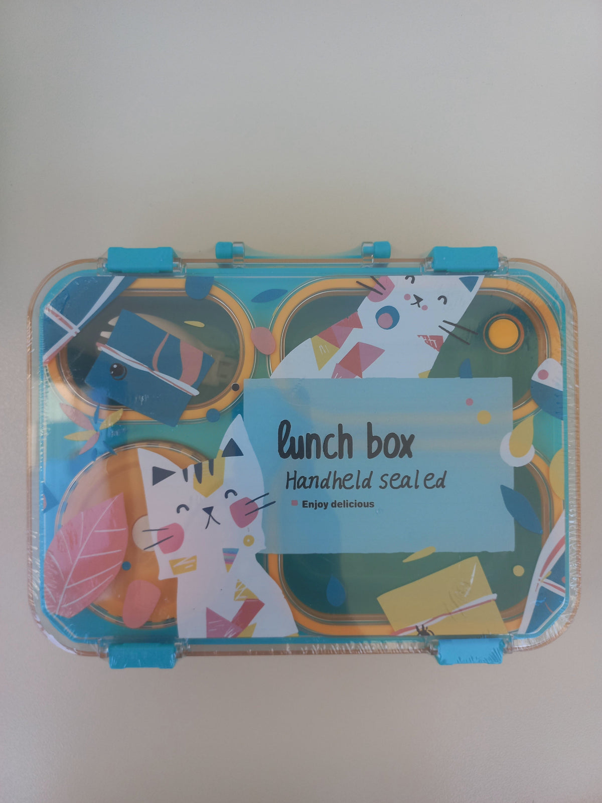 Kids Cat Plastic Lunchbox