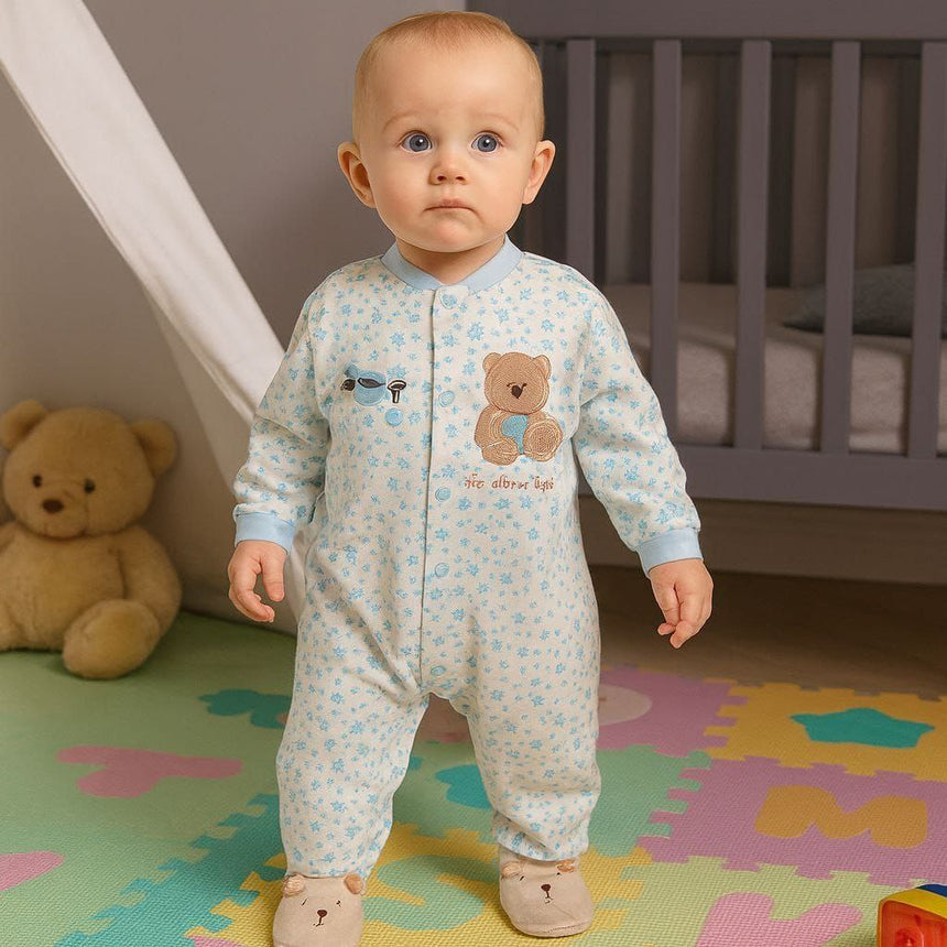 Jumpsuit For Baby Boy Bear Design 0-12m