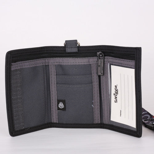Smiggle Wallet Lanyard | Grey | Dinosaur
