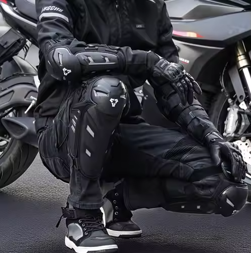 Elbow and knee motorcycle pads