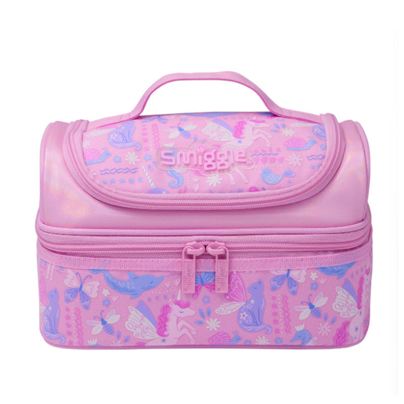 Smiggle Lunch Bag Pink sea Butterfly | 24.5×16.5×14cm
