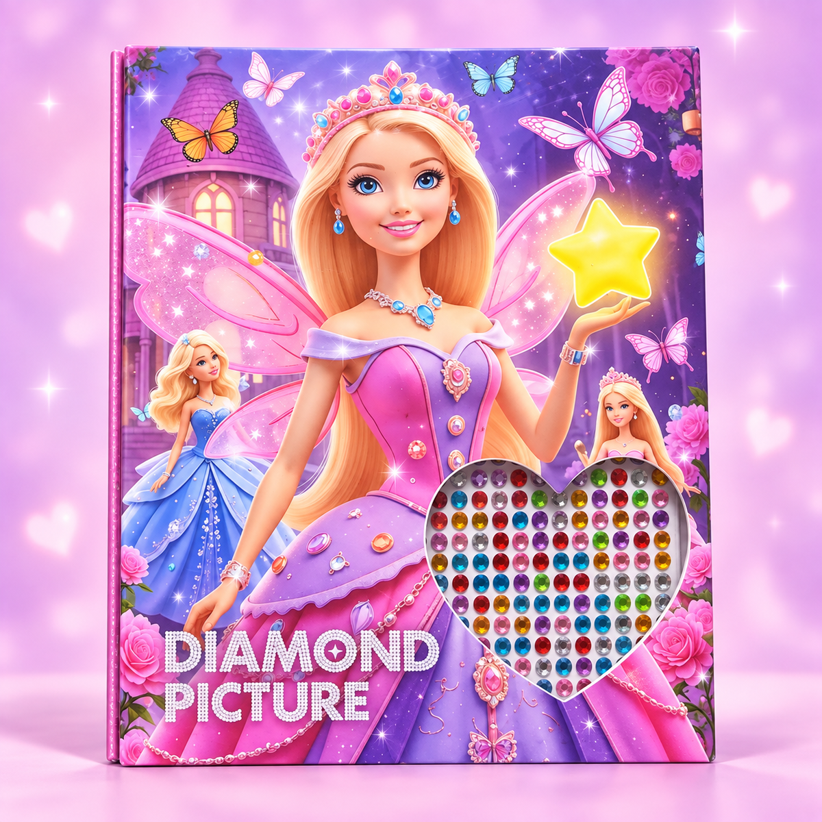 Princess Diamond Picture Activity Book 696 Stickers