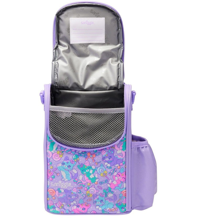 Smiggle Lunch Bag - Kitty Candy | Shoulder Strap | 26x18x11.5 cm