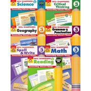 Evan Moor Skill Grade 3 Set 7 Books | Soft Cover | 8-9y