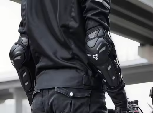 Elbow and knee motorcycle pads