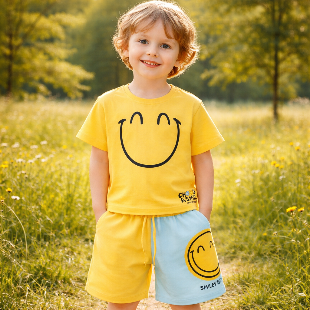 Boys’ Cotton Smile Summer Set / 5–6Y