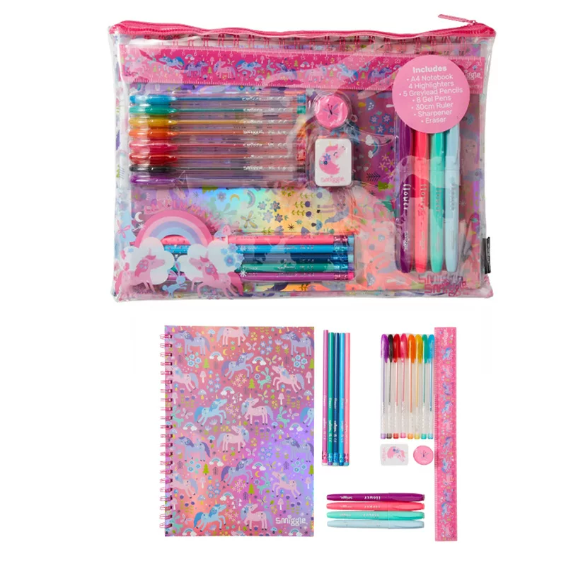 Smiggle Stationery Kit A4 Unicorn