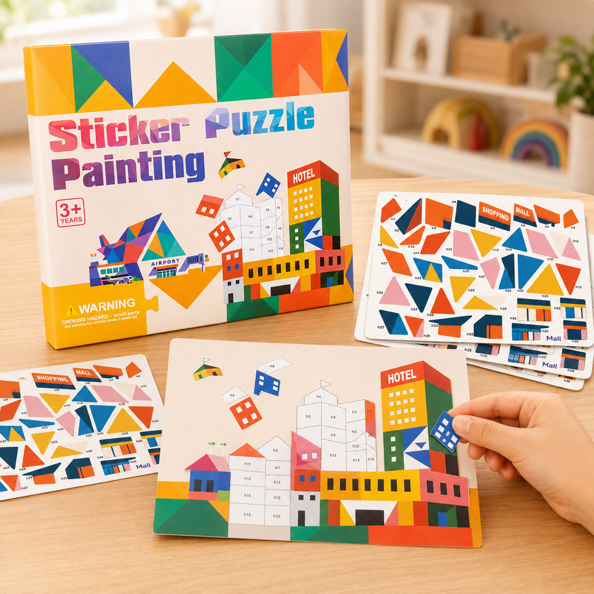 Sticker Puzzle Painting Creative Mosaic Activity Set | 26x23cm | 3+