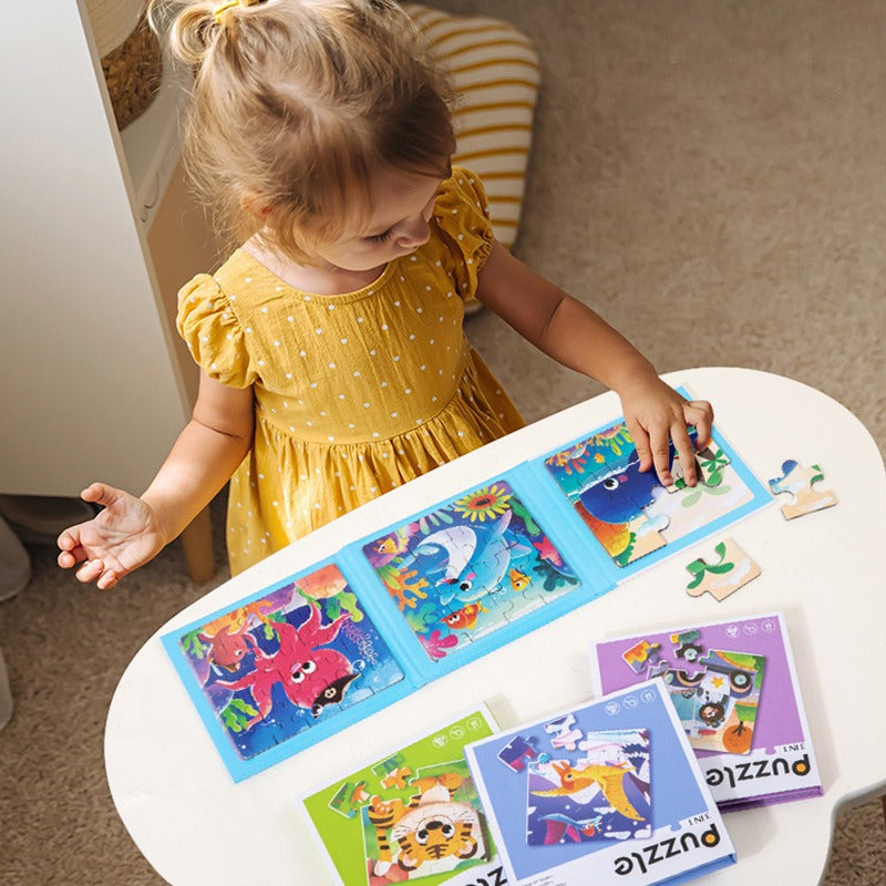 3-in-1 Magnetic Puzzle Set for Kids | 3+