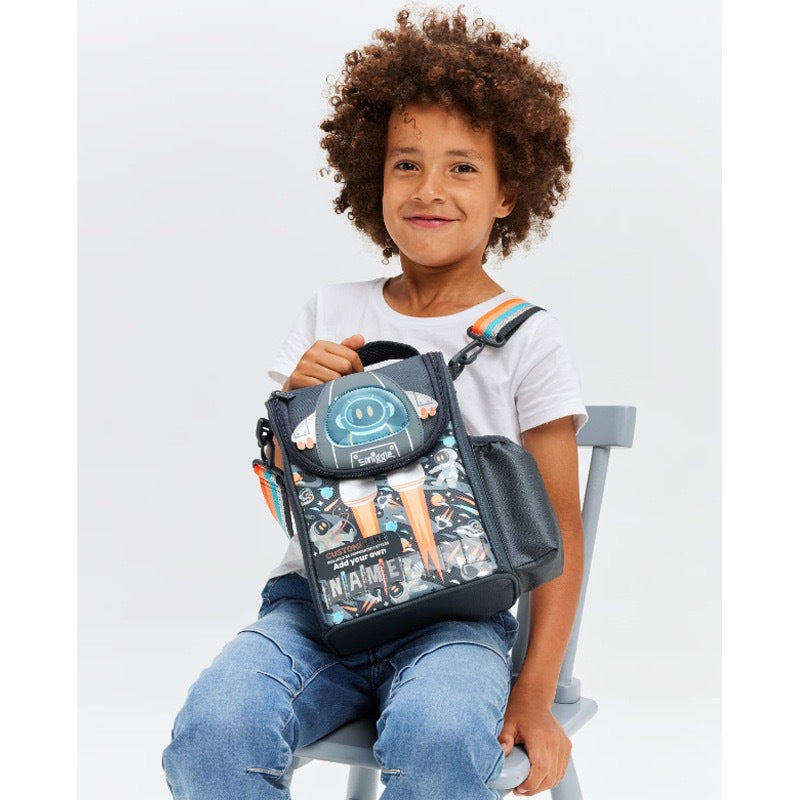 Smiggle Lunch Bag - Space | Astronaut | Shoulder Straps | 26×18×11.5cm