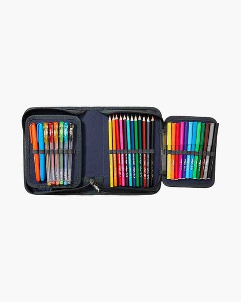 Smiggle Stationery Kit Grey Game 22cm