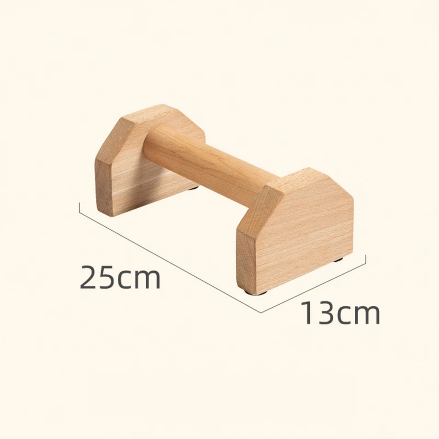 25cm wooden push up bars