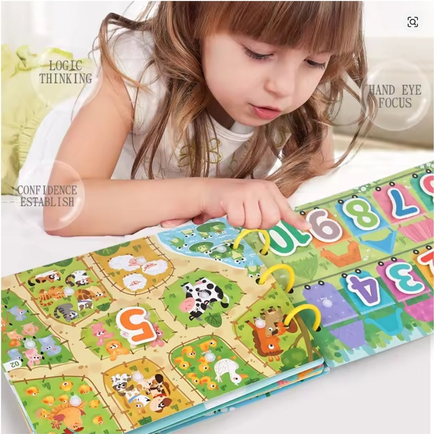 Preschool Busy Book Game Educational Diy Montessori Book