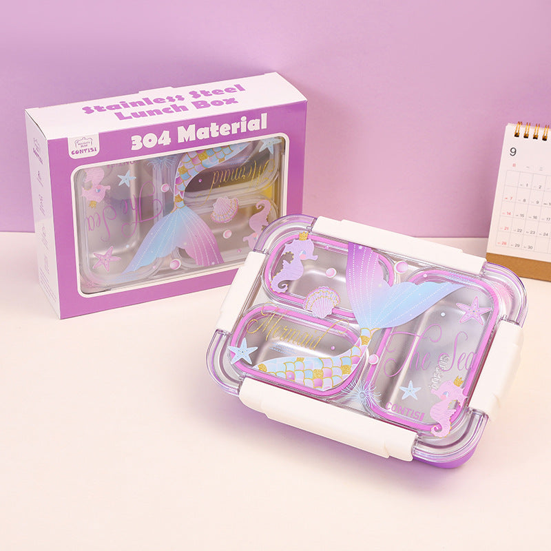 Stainless Steel Cartoon Design Lunch Box