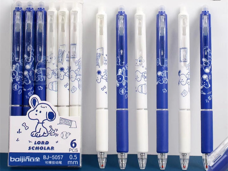 Jouka Joue Erasable Gel Pen Pack of 6