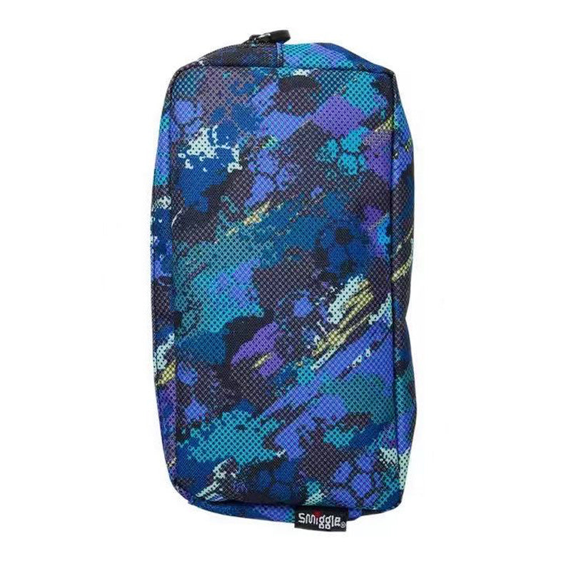Smiggle Pencil Case Blue Football 22 x 12 x 5 cm