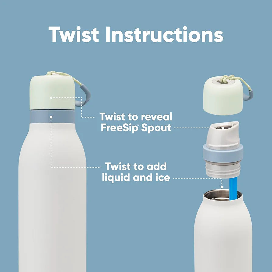 Owala Bottle Stainless Steel - FreeSip - Leak-proof - Twist - 710 mL