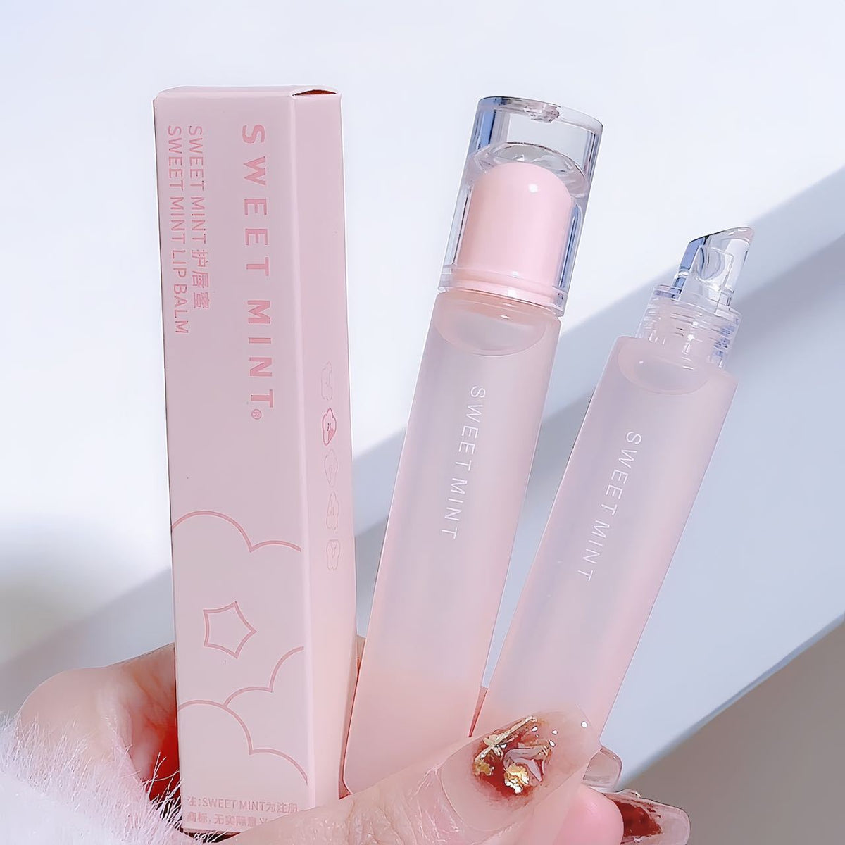 Sweet Mint Lip Balm Moisturiser Transparent Lip Gloss