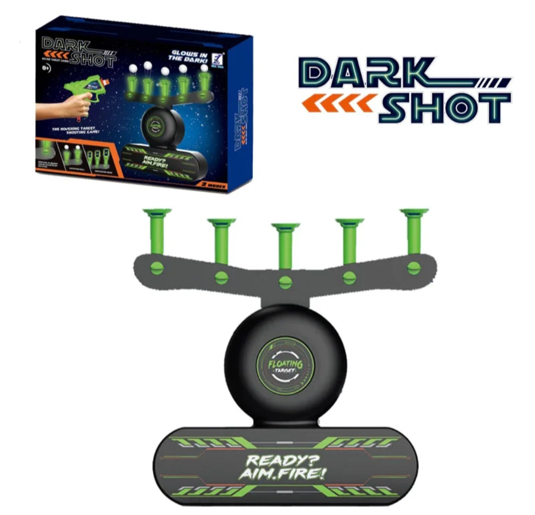 Glow-in-the-Dark Floating Target Shooting Game 2 Blasters 10 Balls