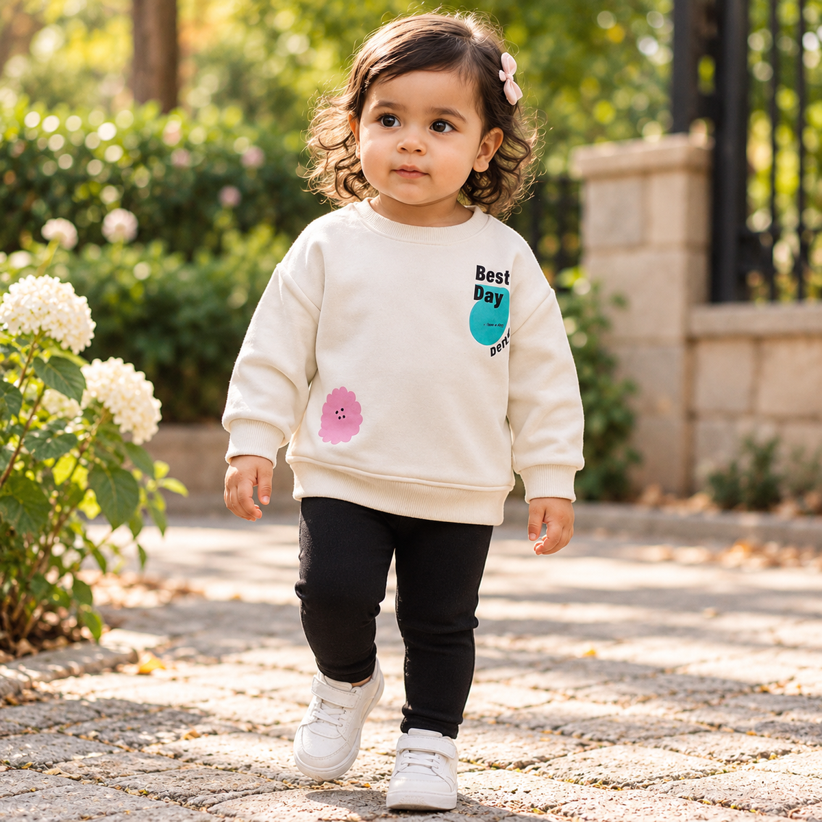 Girls’ Best Day Cotton Outfit Set / 2–3Y