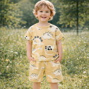 Boys’ Cotton Dinosaur Outfit / 4–8Y