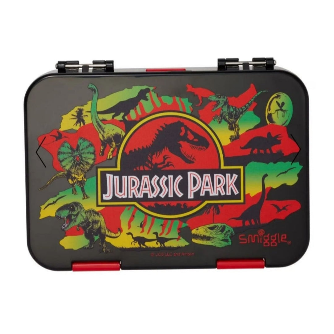 Smiggle Lunch Box - Jurassic Park | Dinosaur | 21x15x4.5