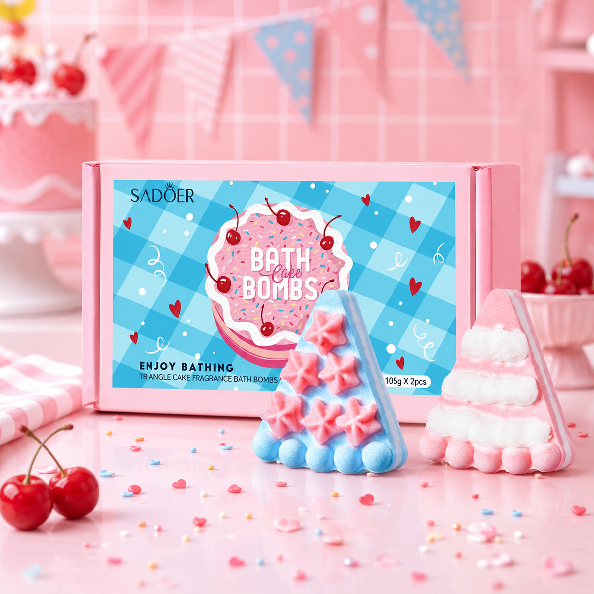 Cake Bath Bombs Gift Set