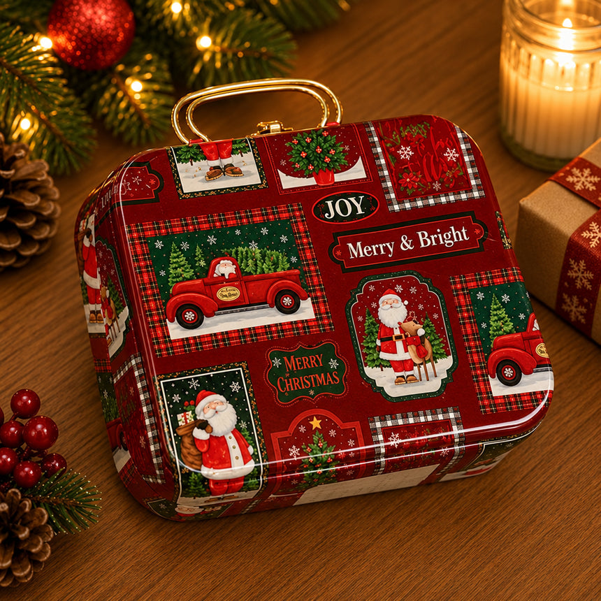 Christmas Tin Box Bag Shape