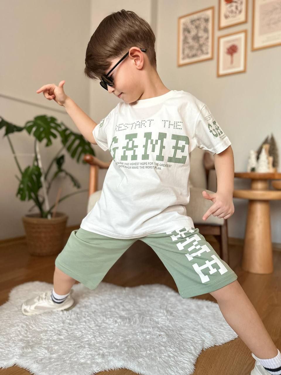 Boys’ Game Cotton Summer Set / 6–7Y
