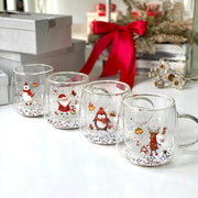 Christmas Double Glass Mug
