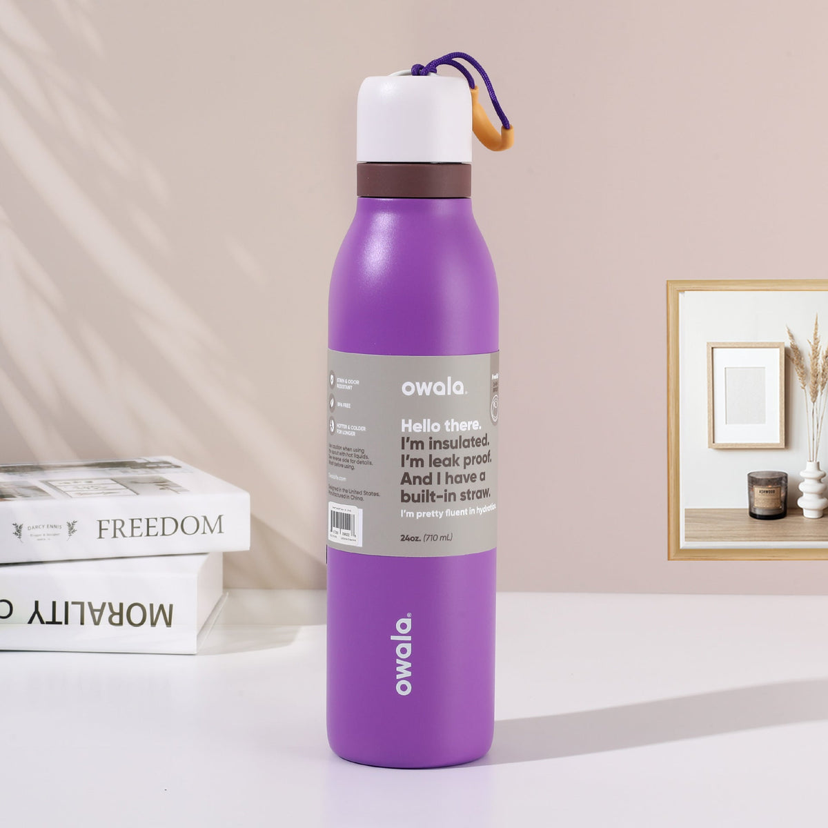 Owala Bottle Stainless Steel - FreeSip - Leak-proof - Twist - 710 mL
