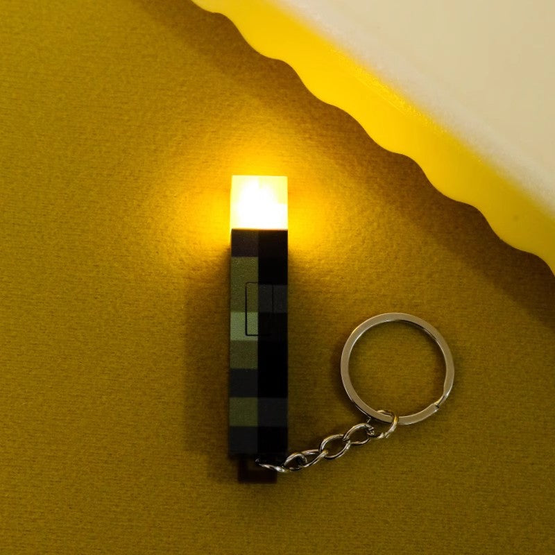 Minecraft Mini Torch LED Keychain Light