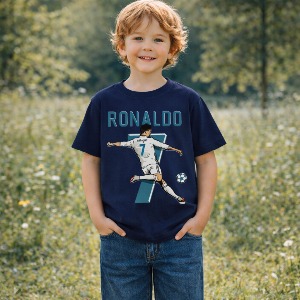 Kids’ Cotton Ronaldo T-Shirt | 5–14Y